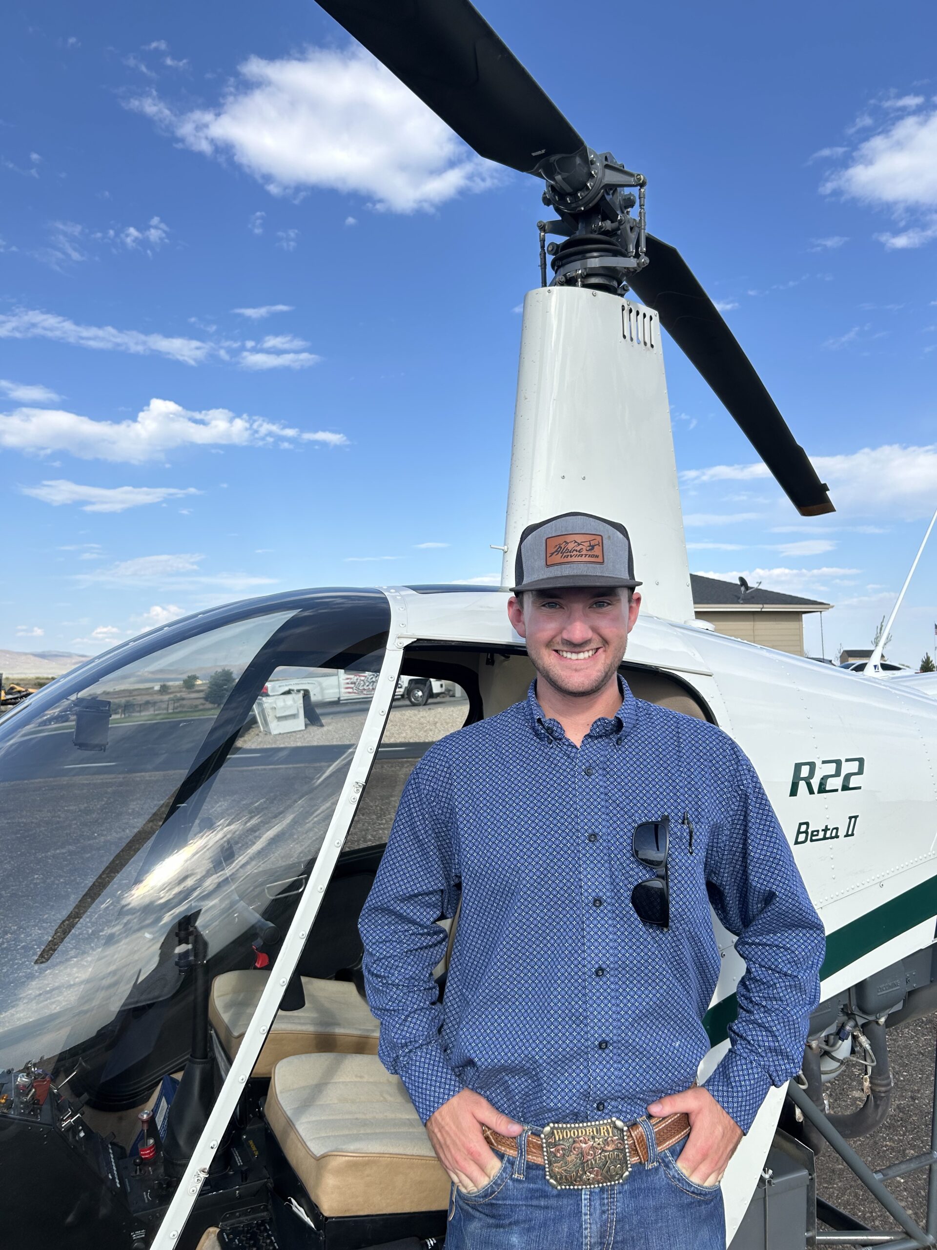 Helicopter in the backcountry